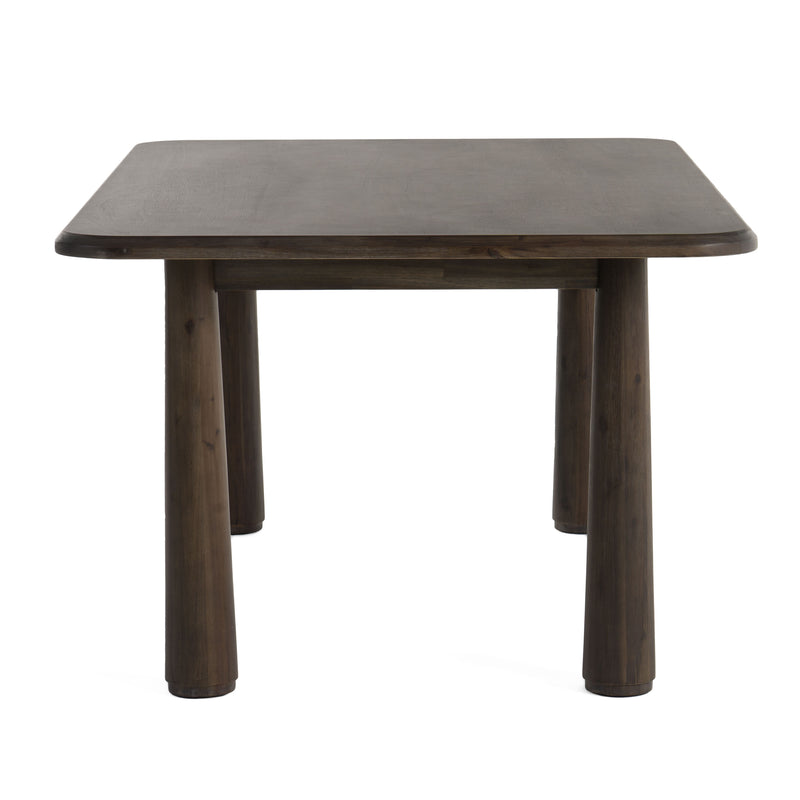 Modrest Rhea - Modern 71" Dark Acacia Rectangular Dining Table