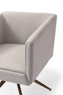 Modrest Riaglow - Contemporary Light Grey Fabric Dining Chair