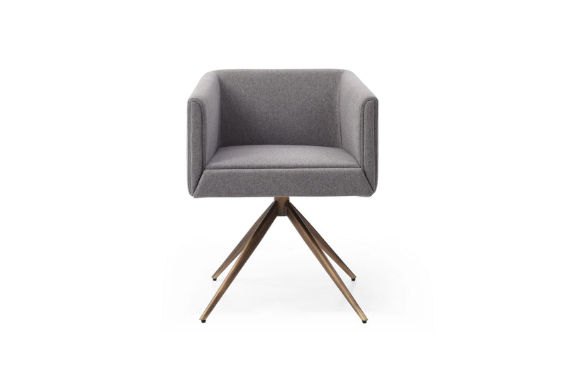 Modrest Riaglow - Contemporary Dark Grey Fabric Dining Chair