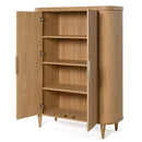 Modrest Richmond - Modern Natural Oak Rounded Tall Buffet