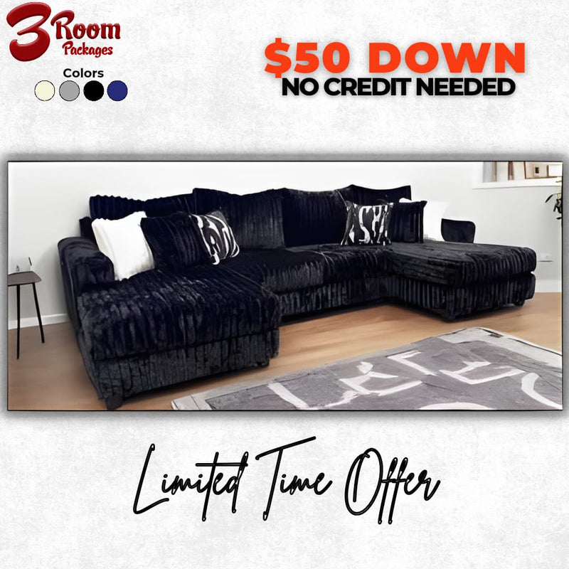 9600 Couduroy Sectional – Limited Time Offer