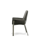Modrest Robin Modern Grey Bonded Leather Dining Chair