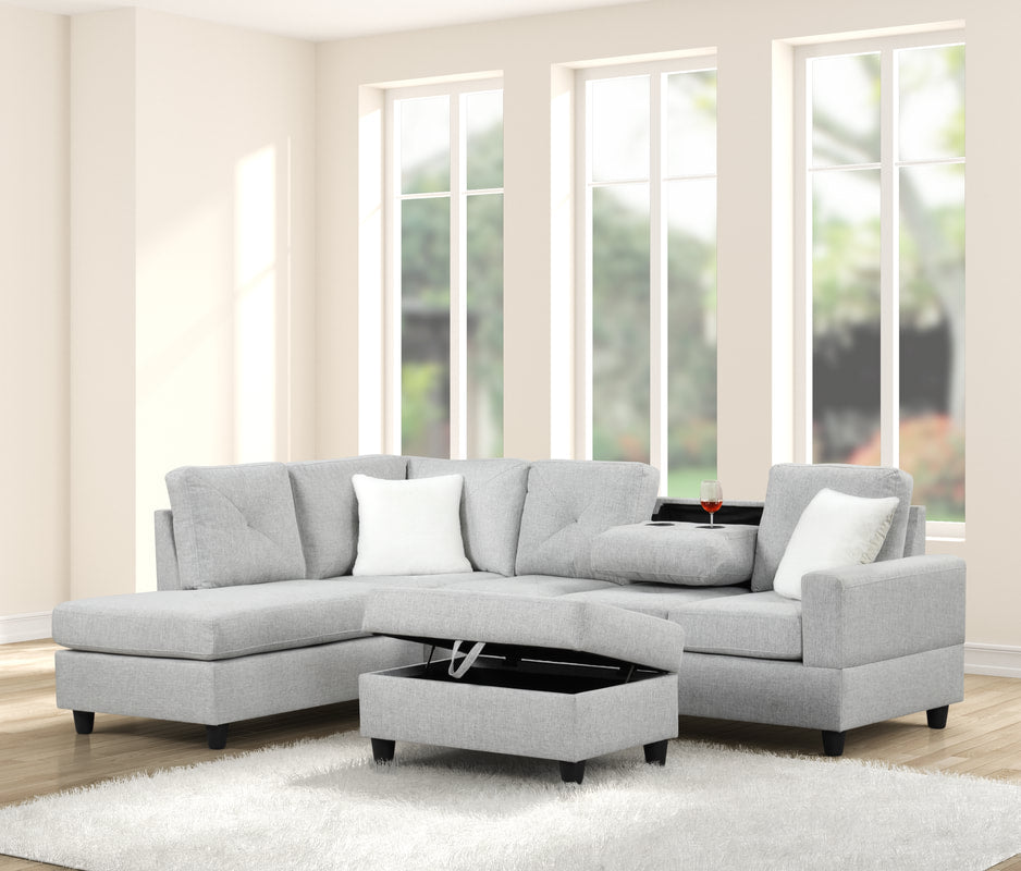 Rocket 2-Piece Sectional – Includes Free TV or Area Rug