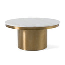 Modrest Rocky - Glam White & Gold Coffee Table
