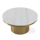 Modrest Rocky - Glam White & Gold Coffee Table