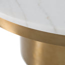 Modrest Rocky - Glam White & Gold Coffee Table