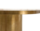 Modrest Rocky - Glam White Marble & Brush Gold Round Dining Table