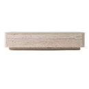 Nova Domus Roma - Modern Faux Travertine Rectangular Coffee Table
