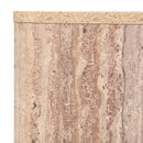 Nova Domus Roma - Modern Faux Travertine Square Coffee Table