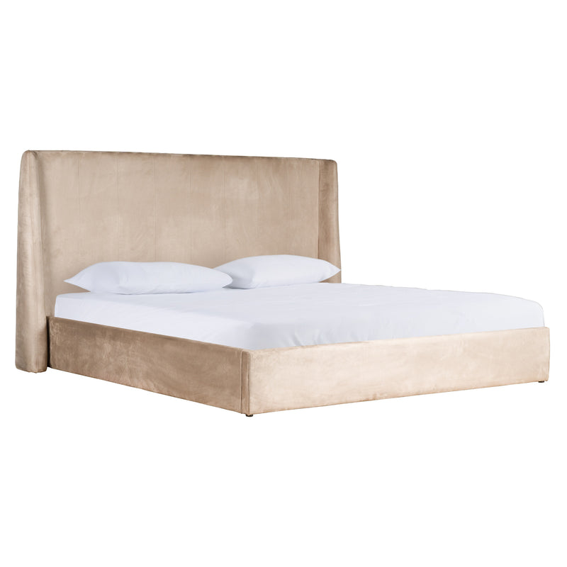 Modrest Roma - Modern Taupe Microfiber Upholstered Bed