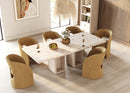 Nova Domus Roma - Modern Travertine Rectangular Dining Table