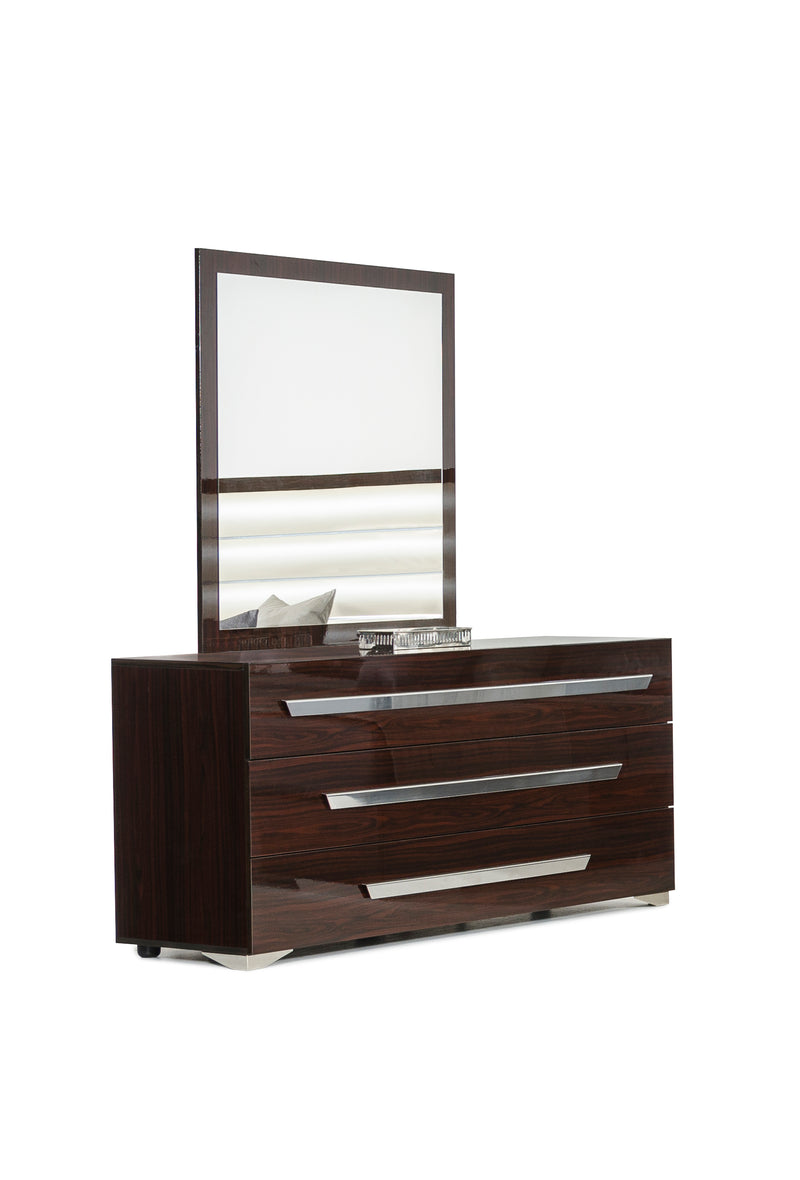Nova Domus Romano Italian Modern Ebony Mirror