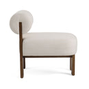 Modrest Rosanne Modern Off White Fabric Accent Chair