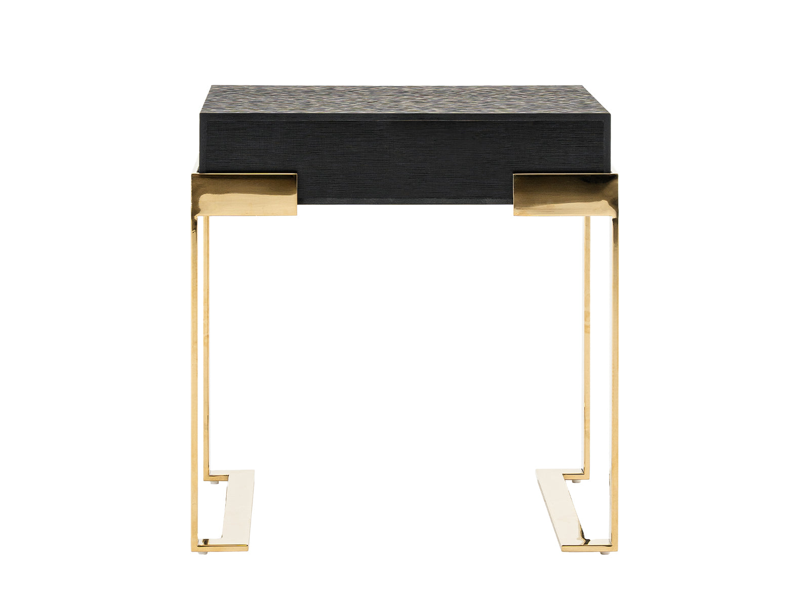 Modrest Rothsay - Modern Wenge + Gold Nightstand