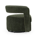 Modrest Ryan - Modern Olive Green Fabric Swivel Accent Chair