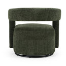 Modrest Ryan - Modern Olive Green Fabric Swivel Accent Chair