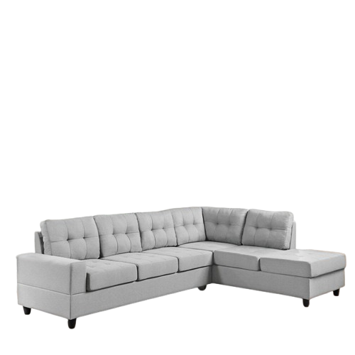James Light Gray - Reversible Sectional