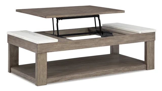 T854-9 Lift Top Cocktail Table (MARBLE TOP)