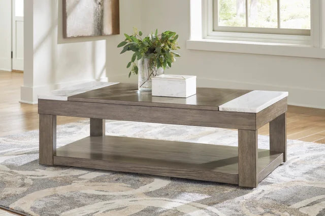 T854-9 Lift Top Cocktail Table (MARBLE TOP)