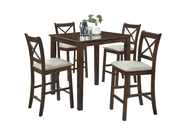 Tahoe - Beige - Pub Table + 4 Chairs