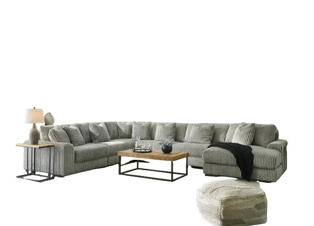 211-05 - 6pc Sectional RAF Chaise