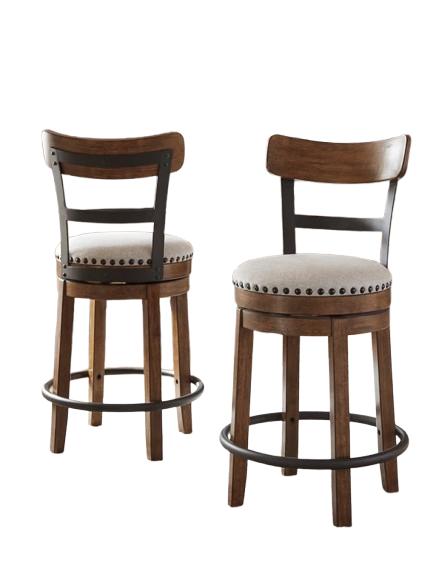 D546-424 - 24" COUNTERHEIGHT Swivel Barstool