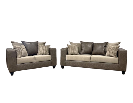 110 LATTE - Sofa & Loveseat Set