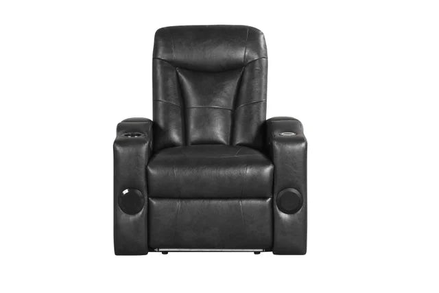 TOPGUN2 Black - Power Recliner (Bluetooth Speaker + Led Light)