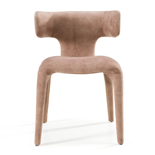 Modrest Saehee - Modern Brown Velvet Dining Chair