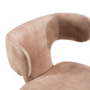 Modrest Saehee - Modern Brown Velvet Dining Chair