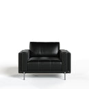 Divani Casa Schmidt - Modern Black Leather Chair