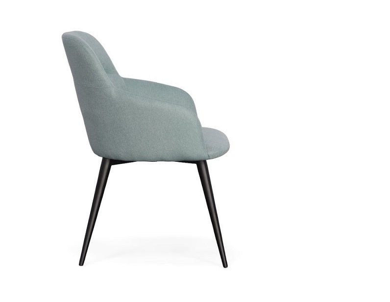 Modrest Scranton - Modern Teal & Black Dining Chair