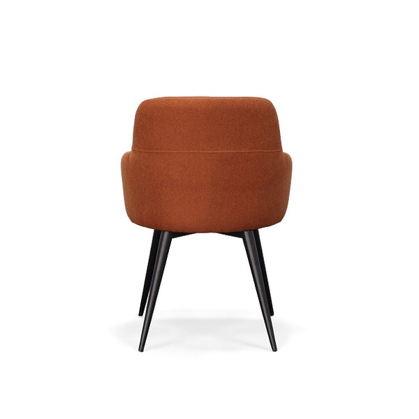 Modrest Scranton - Modern Orange & Black Dining Chair