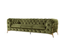 Divani Casa Sheila - Transitional Green Fabric Sofa