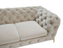 Divani Casa Sheila - Transitional Beige Fabric Loveseat