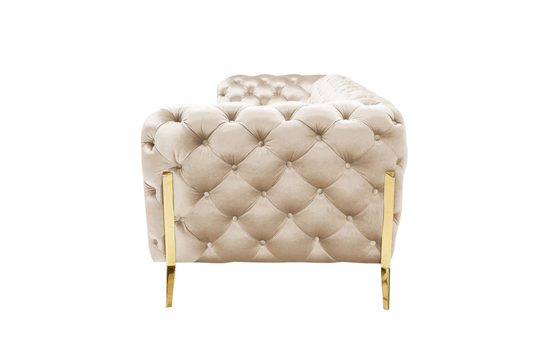 Divani Casa Sheila - Transitional Light Beige Fabric Sofa