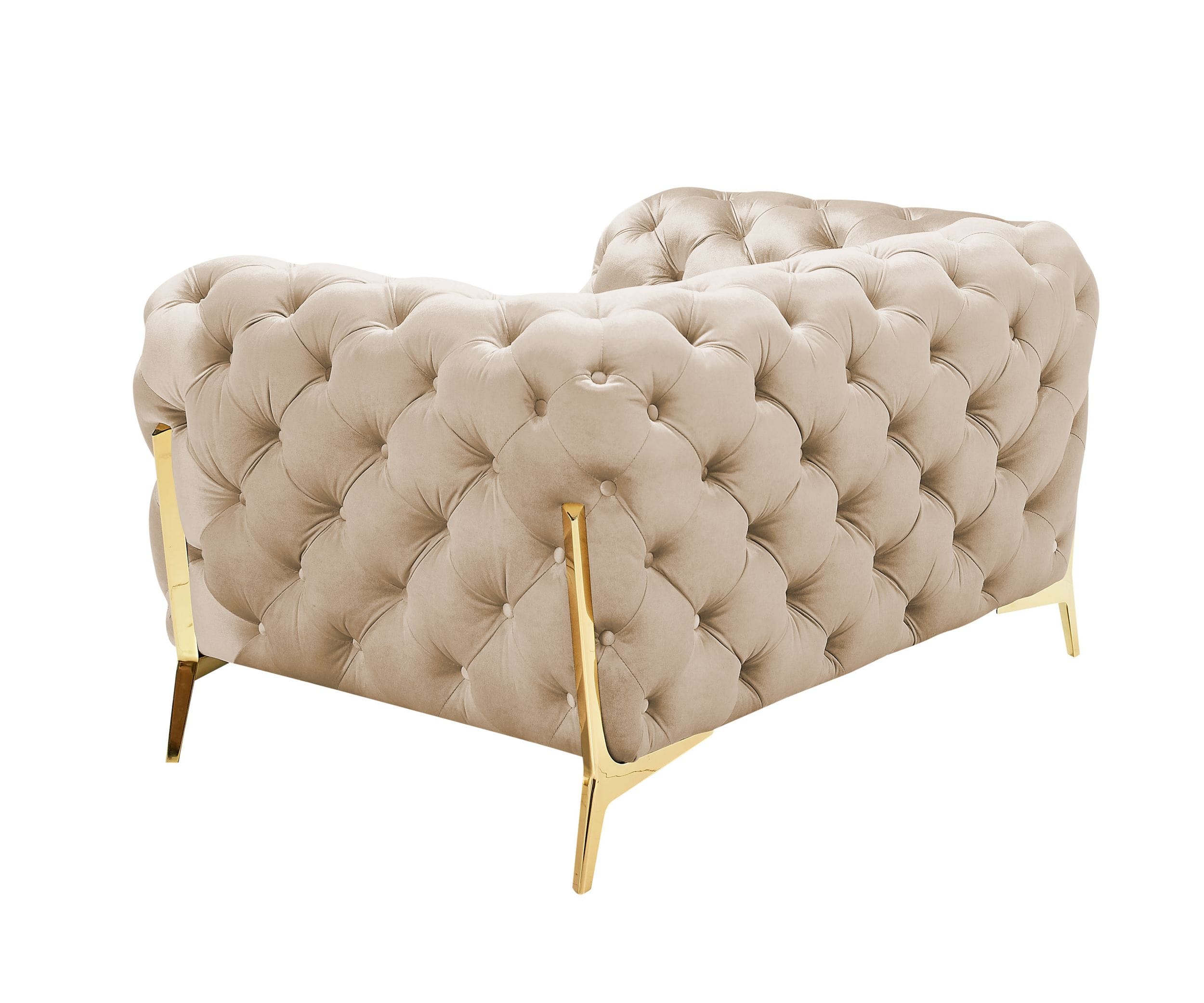 Divani Casa Sheila - Transitional Light Beige Fabric Chair