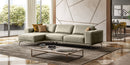 Lamod Italia Soho - Italian Left Facing Grey Maya Cloud Leather Sectional Sofa
