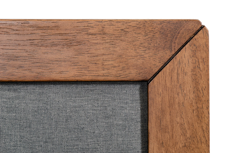 Nova Domus Soria Mid-Century Grey & Walnut Bed