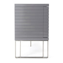 Modrest Splendor - Grey High Gloss Slatted Buffet