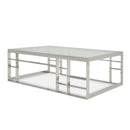 Modrest Stephen - Modern Glass & Stainless Steel Coffee Table