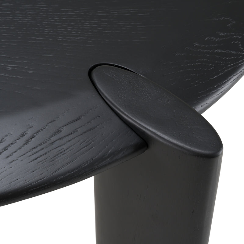 Modrest Steven - Modern Black Oval Dining Table