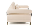 Divani Casa Stratford - Modern Off-White Fabric Accent Chair