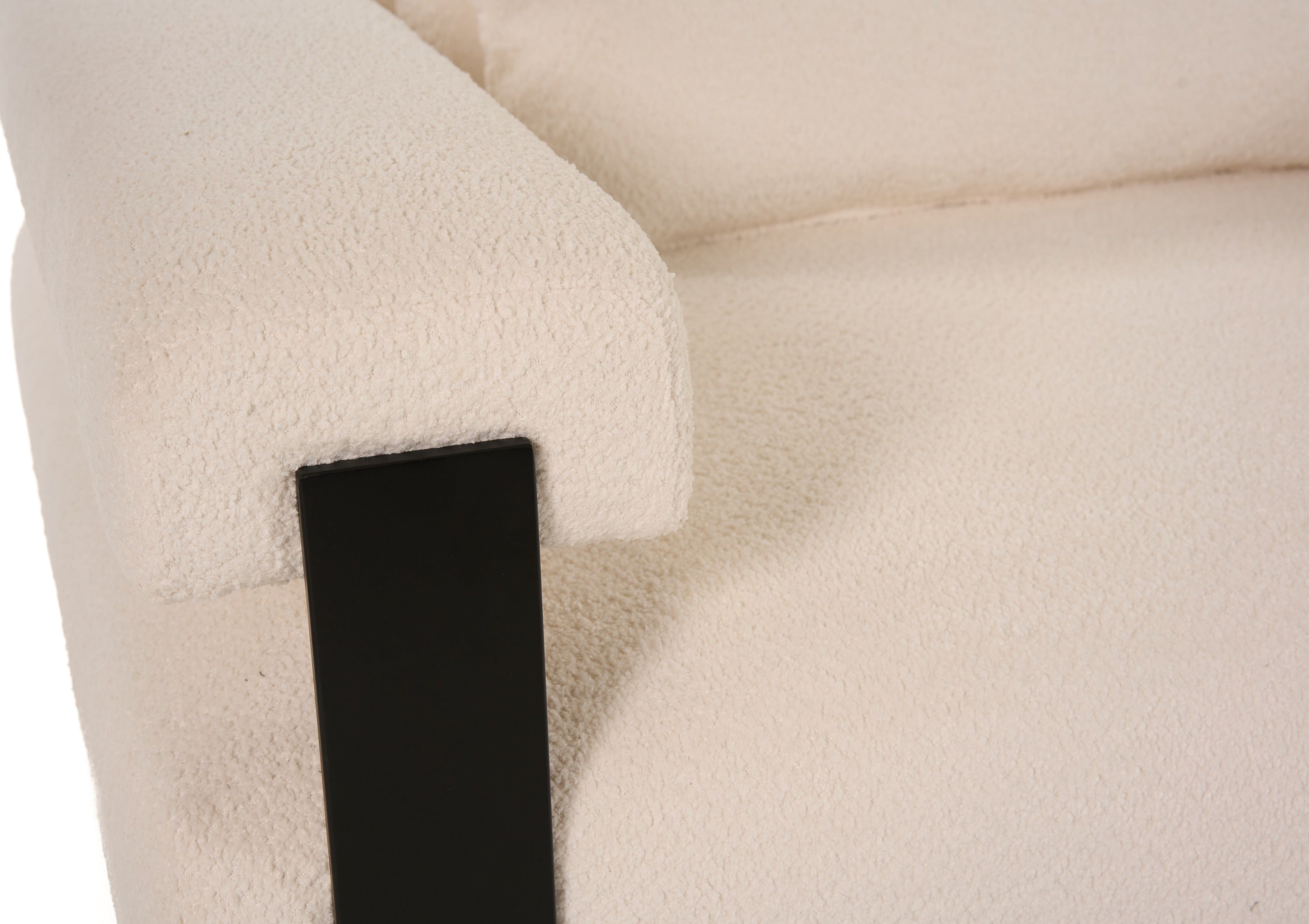 Divani Casa Stratford - Modern Off-White Fabric Accent Chair