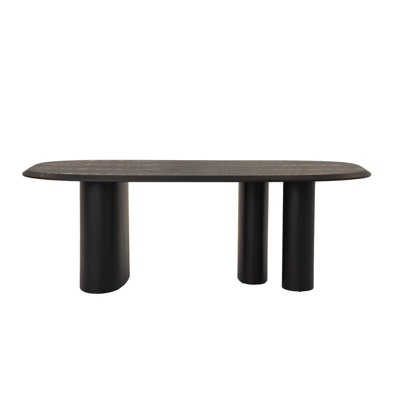Modrest Summit - Modern 87" Black Ash Dining Table