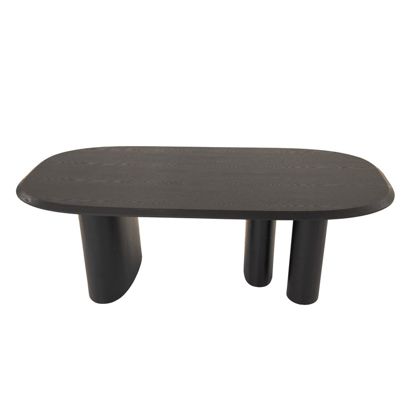 Modrest Summit - Modern 87" Black Ash Dining Table