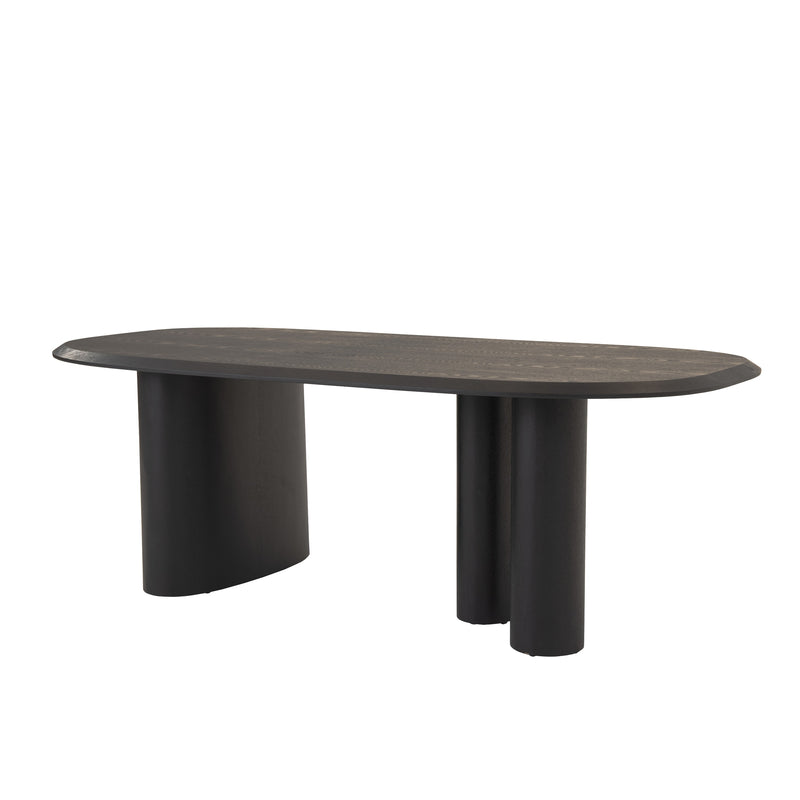 Modrest Summit - Modern 87" Black Ash Dining Table