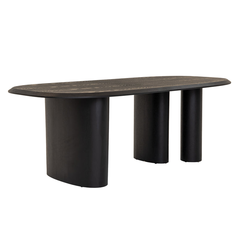 Modrest Summit - Modern 87" Black Ash Dining Table
