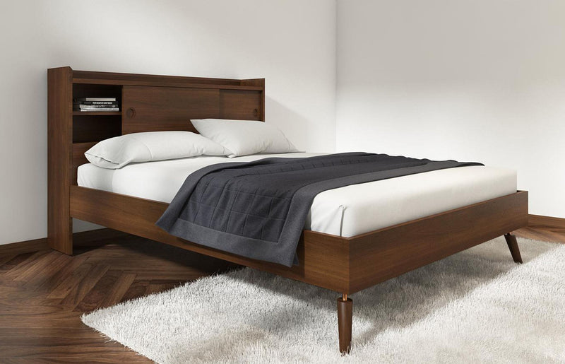 Modrest Sutton - Queen Mid-Century Elisa Acacia Wood Bed