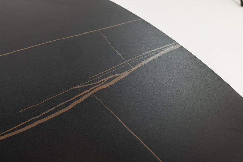 Modrest Suzie - Modern Ceramic + Black Ash Extendable Dining Table